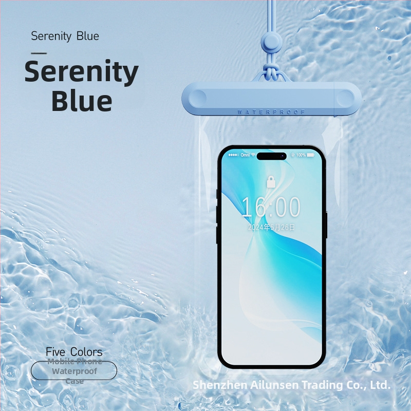 AILUNSEN Ārējā ūdensizturīgā telefona somiņa - skārienjūtīga, ABS+TPU+PVC, der telefoniem līdz 7,2 collām, ūdensizturīga auduma