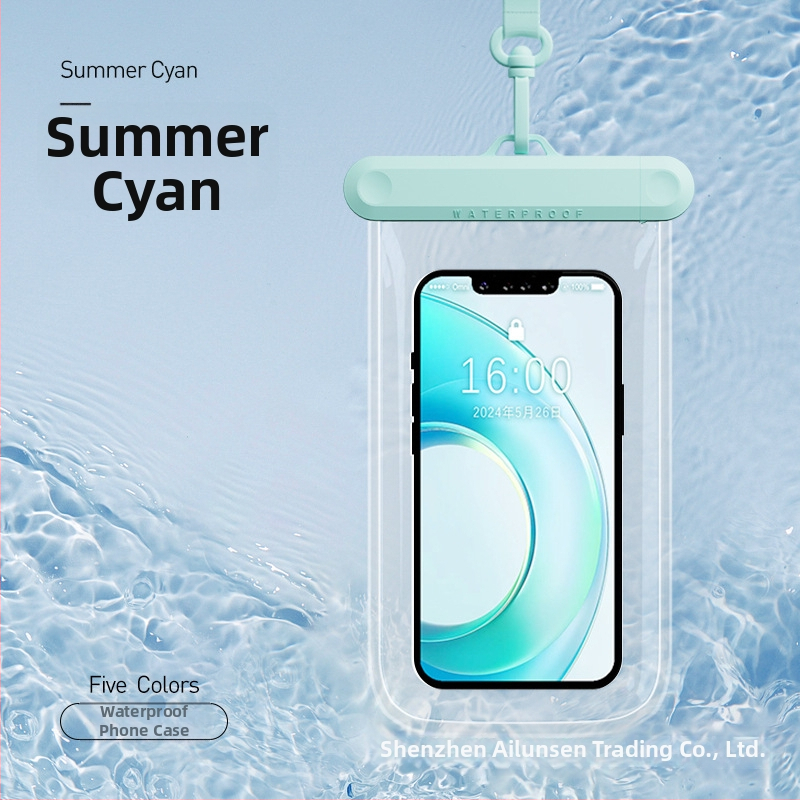 AILUNSEN Ārējā ūdensizturīgā telefona somiņa - skārienjūtīga, ABS+TPU+PVC, der telefoniem līdz 7,2 collām, ūdensizturīga auduma