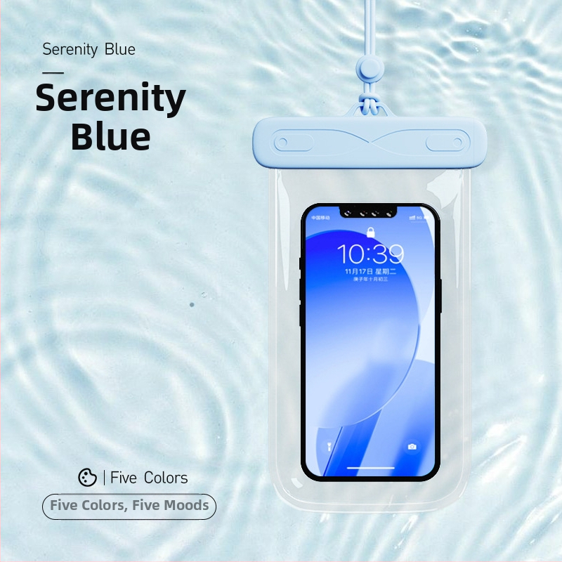 AILUNSEN Ārējā ūdensizturīgā telefona somiņa - skārienjūtīga, ABS+TPU+PVC, der telefoniem līdz 7,2 collām, ūdensizturīga auduma