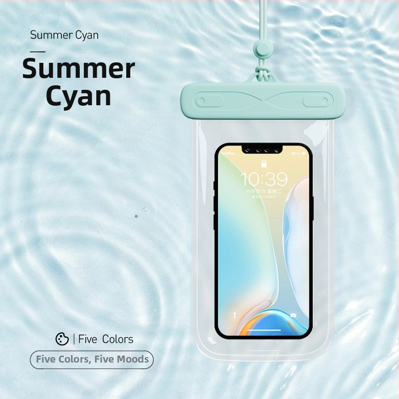 AILUNSEN Ārējā ūdensizturīgā telefona somiņa - skārienjūtīga, ABS+TPU+PVC, der telefoniem līdz 7,2 collām, ūdensizturīga auduma