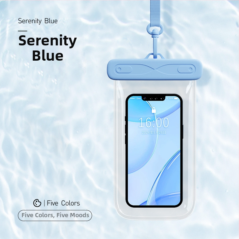 AILUNSEN Ārējā ūdensizturīgā telefona somiņa - skārienjūtīga, ABS+TPU+PVC, der telefoniem līdz 7,2 collām, ūdensizturīga auduma