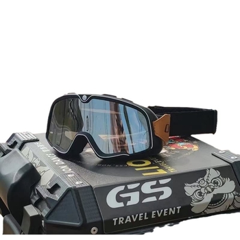 Γυαλιά ποδηλάτου με καθρέφτη — Ρετρό στυλ, αγωνιστικά γυαλιά μοτοσικλέτας, PVC υλικό, όχι για παιδιά