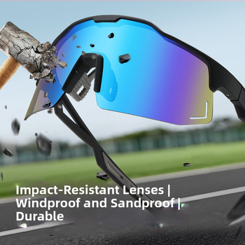 Γυαλιά ποδηλασίας με αντικαταστάσιμες φακούς, μοντέλο 9346, ανθεκτικά στον άνεμο, UV προστασία