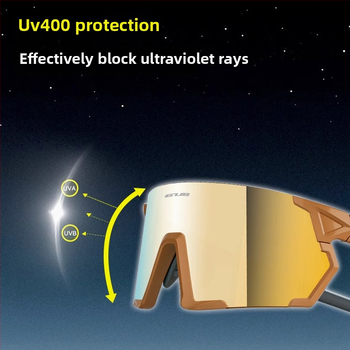 πολωμένα γυαλιά ποδηλασίας, μοντέλο 8300, υλικό PC, εναλλάξιμοι φακοί, συμβατά με γυαλιά μυωπίας
