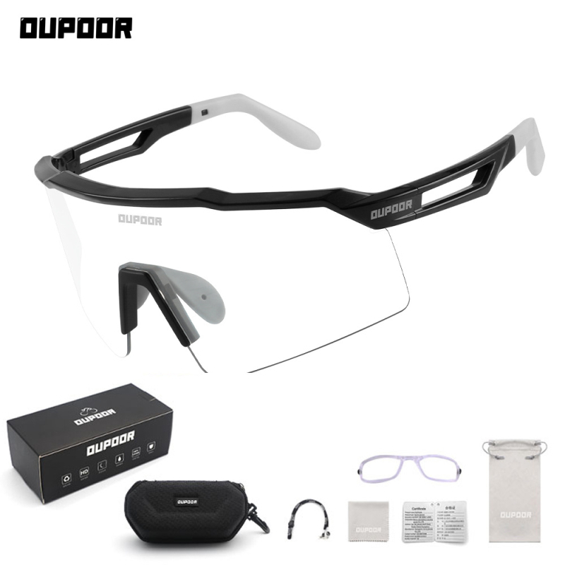 Ποδηλατικά γυαλιά XQ632 με φακούς που αλλάζουν χρώμα, αντιομίχλη, αντιανεμικά