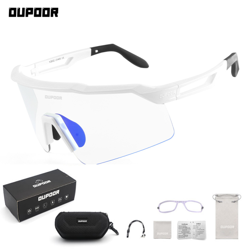 Ποδηλατικά γυαλιά XQ632 με φακούς που αλλάζουν χρώμα, αντιομίχλη, αντιανεμικά