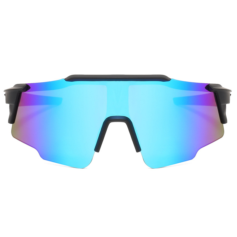 Dječje sunčane naočale za vanjske sportove - UV400 zaštita, poluokvirne, PC leće, naočale s lećama s posebnim oblikom ogledala za vožnju biciklom i aktivnosti na otvorenom