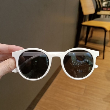 Dječje sunčane naočale, retro stil, kristalne leće, okvir od bakrene legure, nepolarizirano, UV zaštita, kategorija 2