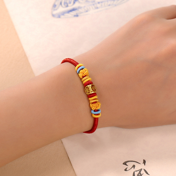 Βραχιόλι οκτώ νημάτων, χειροποίητο πλεκτό, μικτές ύλες, εθνικό στυλ, unisex, αποσπώμενο DIY