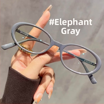 Γυναικείες γυαλιά ανάγνωσης με αντιμπλε φως, οβάλ σκελετός με πλήρη κάσα, συμβατά με φακούς με συνταγή, για ηλικιωμένους