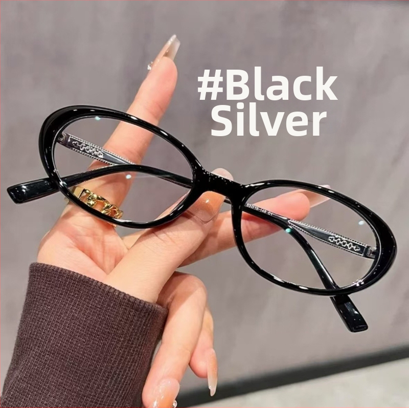 Γυναικείες γυαλιά ανάγνωσης με αντιμπλε φως, οβάλ σκελετός με πλήρη κάσα, συμβατά με φακούς με συνταγή, για ηλικιωμένους