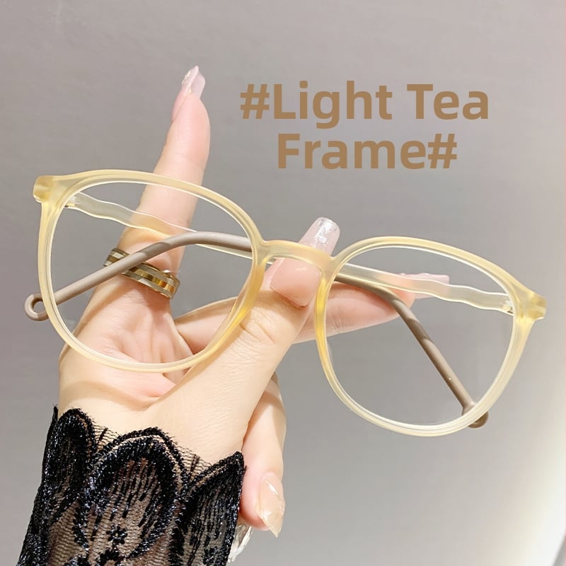 Γυαλιά ανάγνωσης με αντι-μπλε φως, στρογγυλός σκελετός, ρετρο στυλ λογοτεχνίας και τέχνης, πλαίσιο PC/μέταλλο