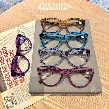 Γυαλιά ανάγνωσης, στυλ γάτας-ματιών, προσωποποιημένος μοντέρνος σχεδιασμός για ενήλικες με μεγάλο πρόσωπο, πλήρες πλαίσιο σε στυλ πεταλούδας (Φακοί: Pcs; Υλικό φακών: Pcs; Κατασκευή: πλήρες πλαίσιο; Στυλ: πεταλούδα; Κατάλληλα για μεγάλα πρόσωπα)