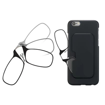 Γυαλιά ανάγνωσης με κλιπ για τη μύτη, ασφαιρικοί φακοί AC, TR90 πλαίσιο, μοντέλο 7772, τετράγωνο σχήμα