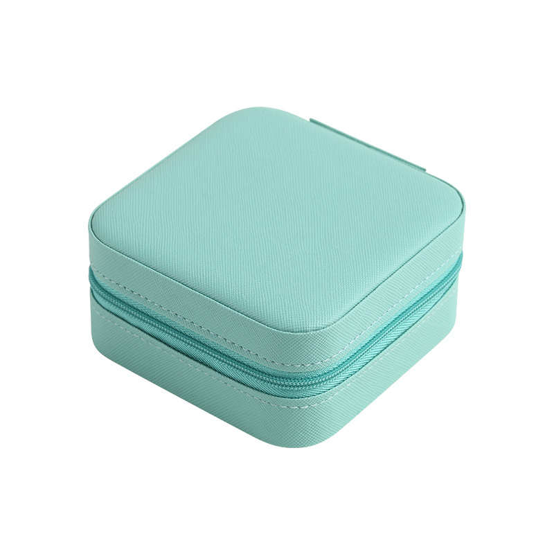 CASEGRACE Kutija za nakit s prilagodbom logotipa – DIY 26 engleskih inicijala, Kvadratni prijenosni dizajn, Materijal: Cortical, Stil: Korejski, Model sp01212-zgc