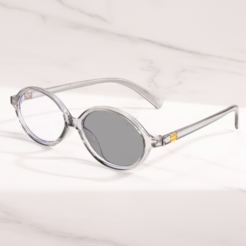 Γυαλιά ανάγνωσης με φακούς που αλλάζουν χρώμα, UV‑ανθεκτικοί και αντιμπλε φως; οβάλ πλήρης σκελετός από PC υλικό