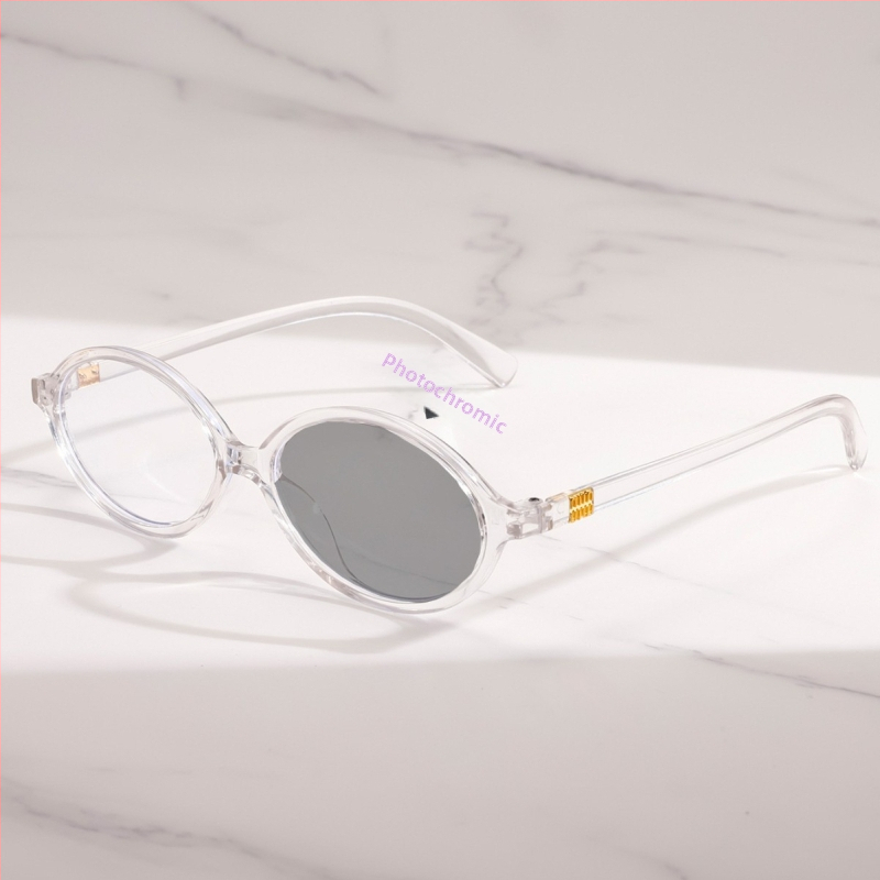 Γυαλιά ανάγνωσης με φακούς που αλλάζουν χρώμα, UV‑ανθεκτικοί και αντιμπλε φως; οβάλ πλήρης σκελετός από PC υλικό