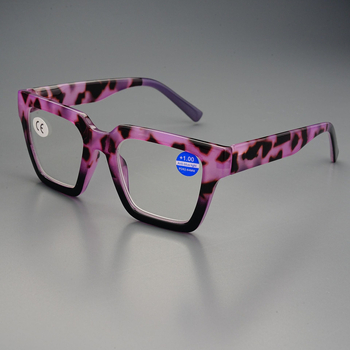 Γυαλιά ανάγνωσης με σχήμα cat-eye, μεγάλο πλαίσιο, φακοί PC, πλήρες πλαίσιο, τετράγωνο σχέδιο, Άνοιξη 2025