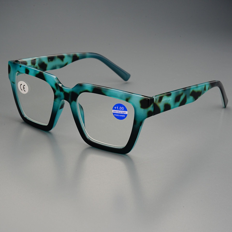 Γυαλιά ανάγνωσης με σχήμα cat-eye, μεγάλο πλαίσιο, φακοί PC, πλήρες πλαίσιο, τετράγωνο σχέδιο, Άνοιξη 2025