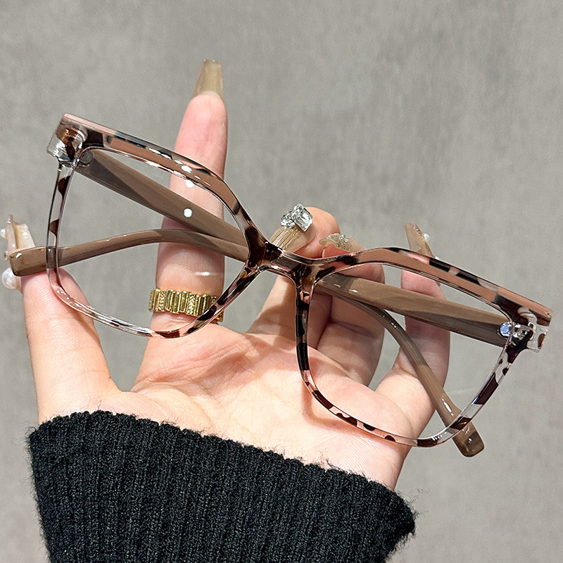 Γυαλιά ανάγνωσης με αντι-μπλε φως, τετράγωνος πλήρης σκελετός από πολυκαρβονικό, για ενήλικες