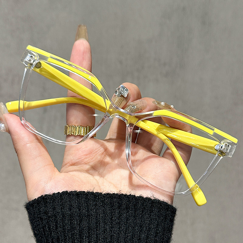 Γυαλιά ανάγνωσης με αντι-μπλε φως, τετράγωνος πλήρης σκελετός από πολυκαρβονικό, για ενήλικες