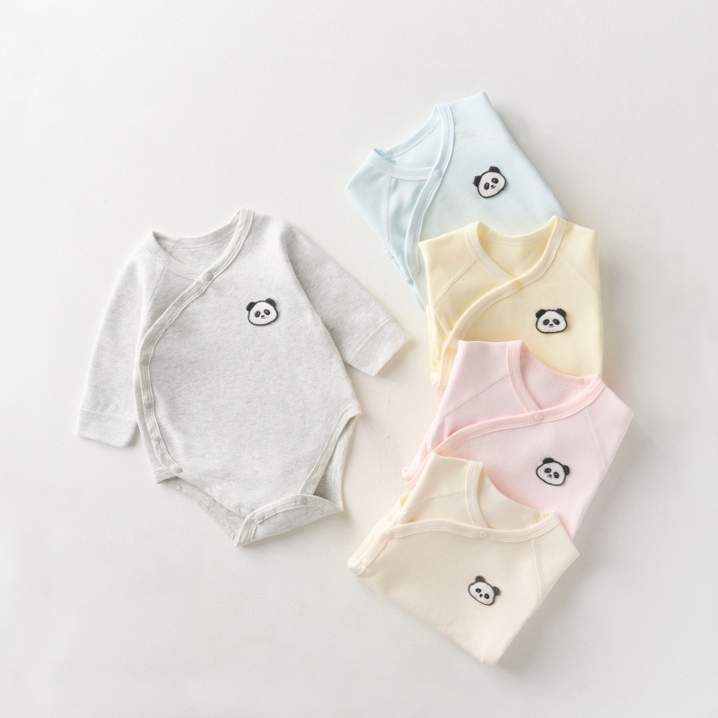 Trokutasti bebini romper 0–1 godina, debeli materijal Shu velvet cotton (95% pamuka), bez šavova, dugi rukavi