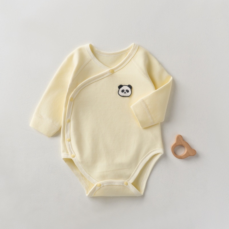 Trokutasti bebini romper 0–1 godina, debeli materijal Shu velvet cotton (95% pamuka), bez šavova, dugi rukavi