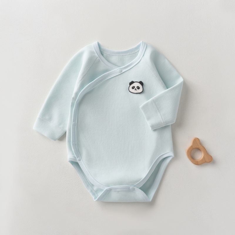 Trokutasti bebini romper 0–1 godina, debeli materijal Shu velvet cotton (95% pamuka), bez šavova, dugi rukavi