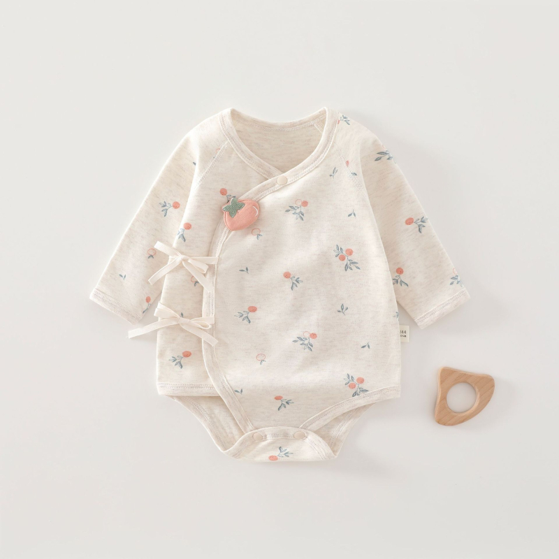 Rompers za novorođenče s dugim rukavima, 100% pamuk, unisex, cijele godine