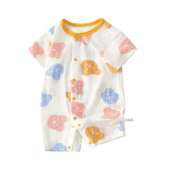 Baby romper od modalnog materijala, kratkih rukava, lagani ljetni kombinezon za novorođenčad, korejski stil