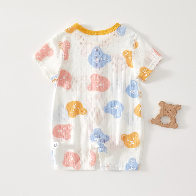 Baby romper od modalnog materijala, kratkih rukava, lagani ljetni kombinezon za novorođenčad, korejski stil
