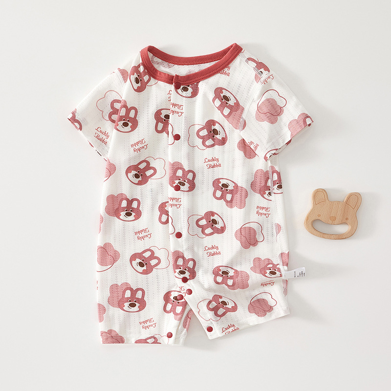 Baby romper od modalnog materijala, kratkih rukava, lagani ljetni kombinezon za novorođenčad, korejski stil
