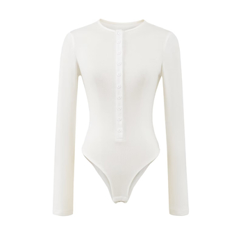 Rudens 2025 viskozes kombinezons ar augstu elastību, garām piedurknēm un trešdaļas garuma biksēm