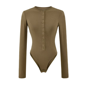 Rudens 2025 viskozes kombinezons ar augstu elastību, garām piedurknēm un trešdaļas garuma biksēm