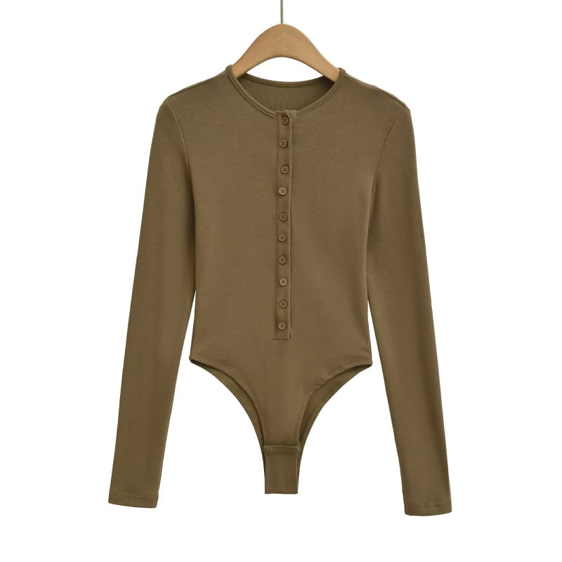 Rudens 2025 viskozes kombinezons ar augstu elastību, garām piedurknēm un trešdaļas garuma biksēm