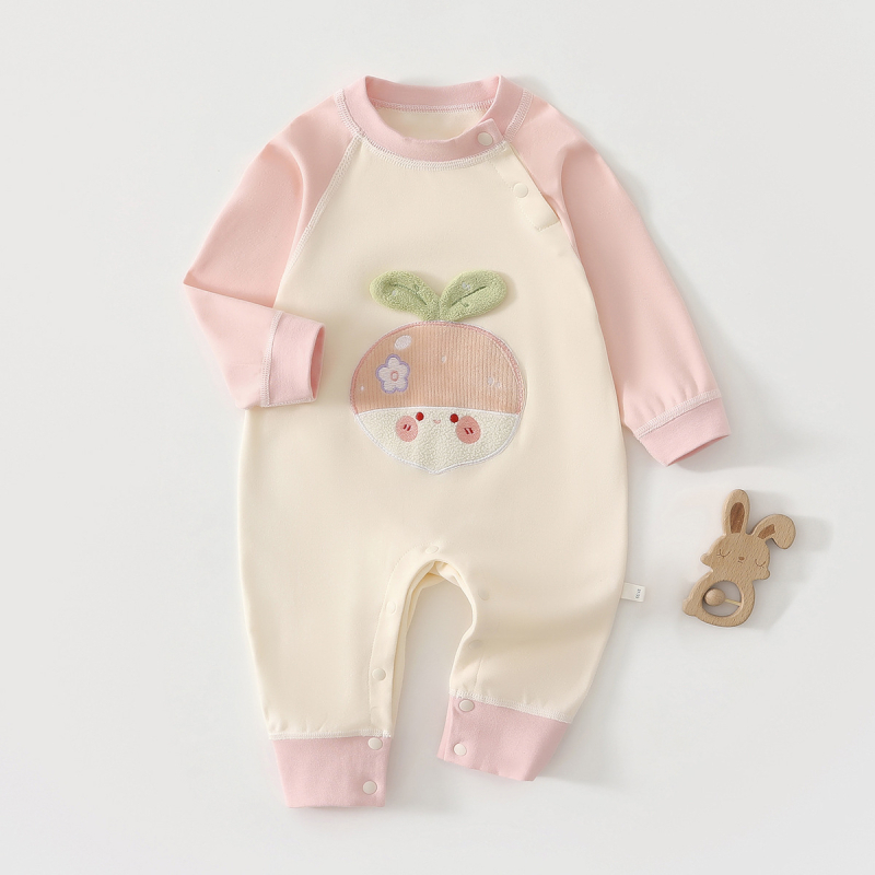 Bebi bodi i puzajući kombinezon, 100% pamuk, dugi rukav, pulover, unisex, za novorođenčad 0–12 mjeseci, korejski stil