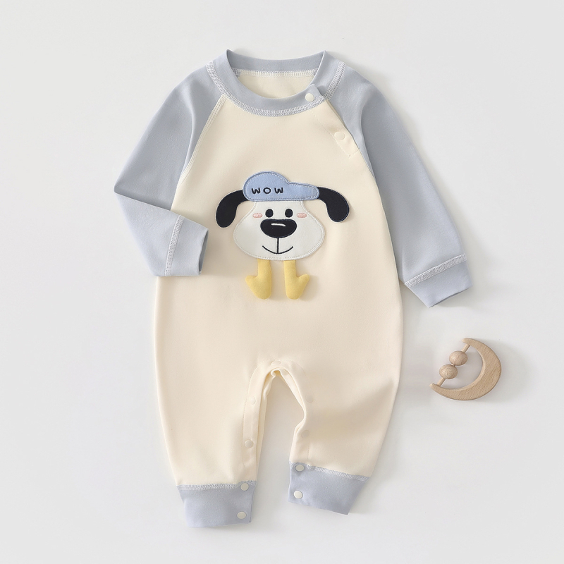 Bebi bodi i puzajući kombinezon, 100% pamuk, dugi rukav, pulover, unisex, za novorođenčad 0–12 mjeseci, korejski stil