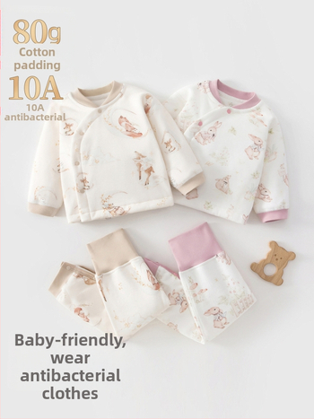 Set bebi kombinezona, kviliran i debeli, 100% pamuk, novorođenče 0–1 godina, unisex