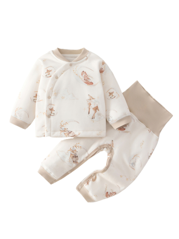 Set bebi kombinezona, kviliran i debeli, 100% pamuk, novorođenče 0–1 godina, unisex