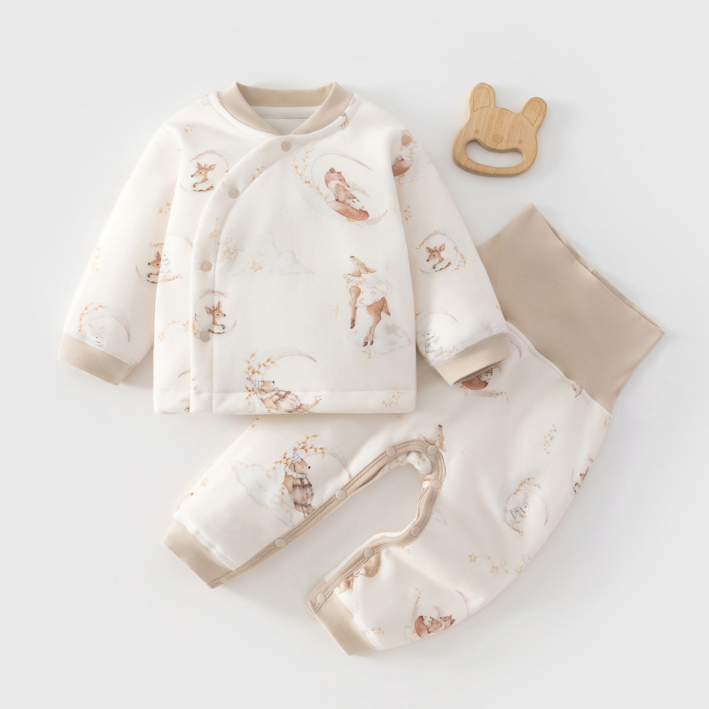 Set bebi kombinezona, kviliran i debeli, 100% pamuk, novorođenče 0–1 godina, unisex