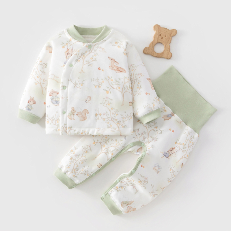Set bebi kombinezona, kviliran i debeli, 100% pamuk, novorođenče 0–1 godina, unisex