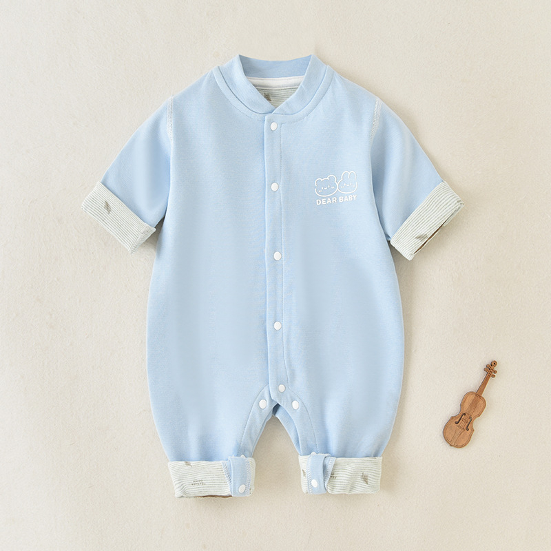 Termalno osjetljivi dječji onesie za jesen-zimu, Derong tkanina, 89,6% poliester, bez kostiju, dugi rukavi, unisex