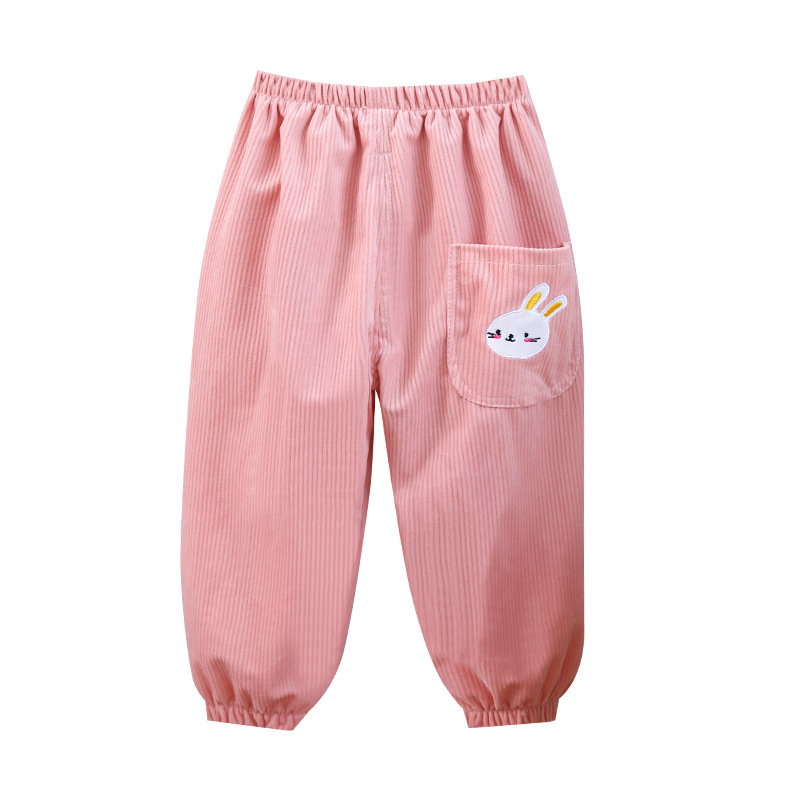 Corduroy hlače za djecu, unisex, jesen–zima, široke ležerne hlače