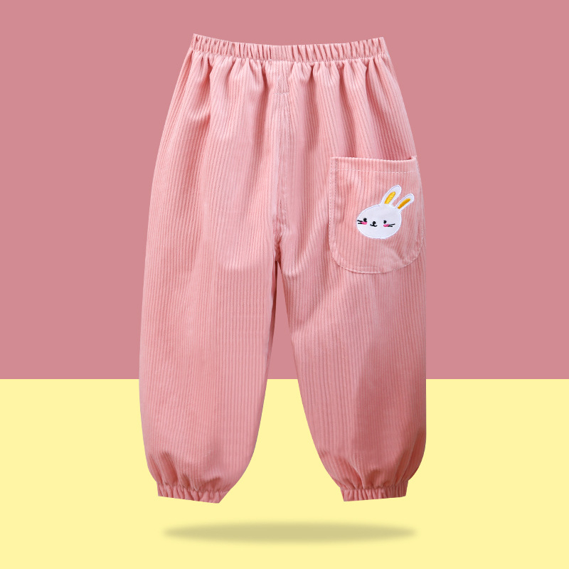 Corduroy hlače za djecu, unisex, jesen–zima, široke ležerne hlače