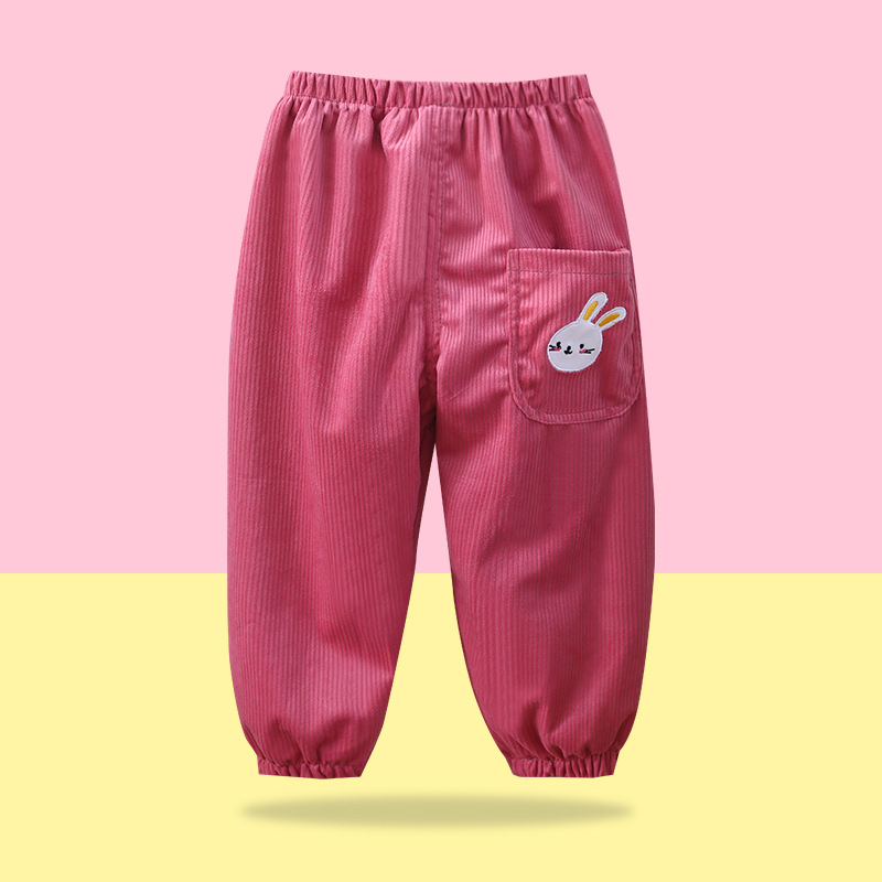 Corduroy hlače za djecu, unisex, jesen–zima, široke ležerne hlače