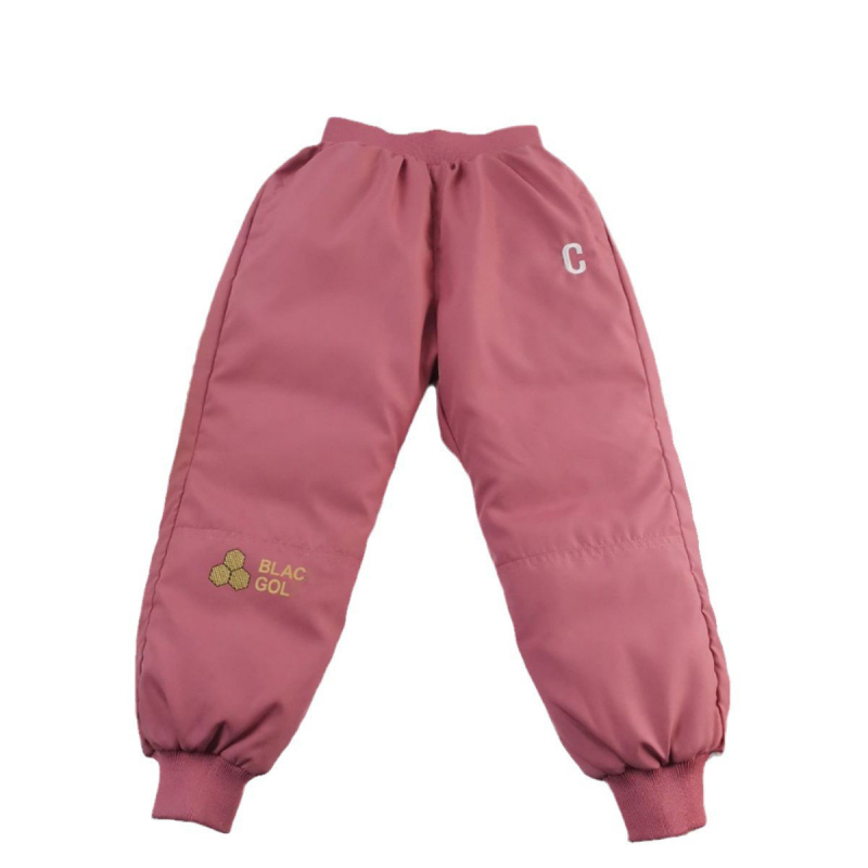 Dječje hlače s perjem - Casual zimske hlače; vanjski materijal 100% poliester; punilo 70% velvet silk, 30% feather silk; za djecu 8+ godina; sezona: zima/jesen