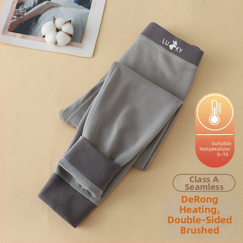 Bērnu termālās bikses pavasarim un rudens sezonai, universālas, Derong audums, 85,8% poliesteris, vidēja augstuma josta, elastīga josta, bez starpsienas atvēruma, piemērots 3–8 gadu vecumam