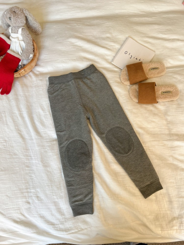 Dječje quilted hlače od svile i ovčje vune, visokog struka, unisex, zimske