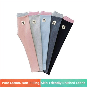 Meitenēm kokvilnas augstas jostas bikses, 95% kokvilna, korejiešu stila, vecums 3–8 gadi, pavasaris un rudens