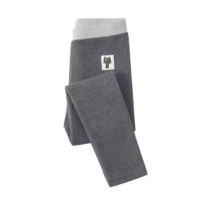 Meitenēm kokvilnas augstas jostas bikses, 95% kokvilna, korejiešu stila, vecums 3–8 gadi, pavasaris un rudens